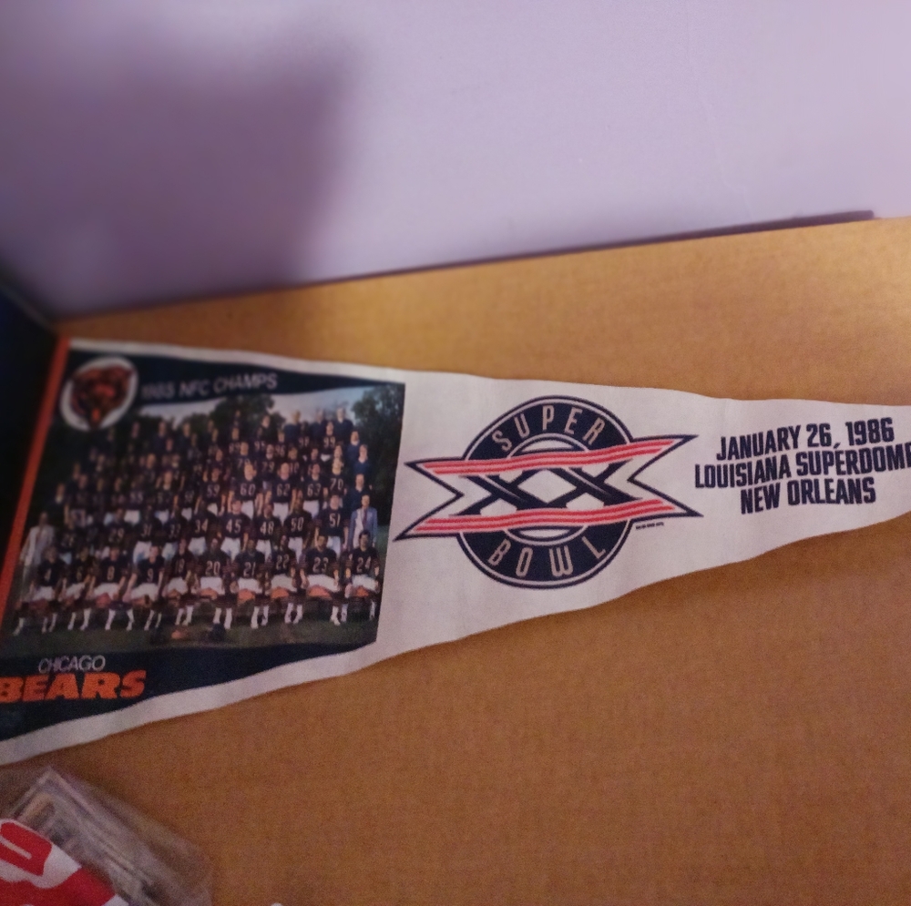 86 Bears championship flag